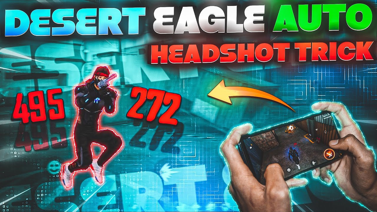 Desert Eagle Secret One Tap Headshot Trick 🔥| 100% Working ..  Rotation Drag & Straight Drag।