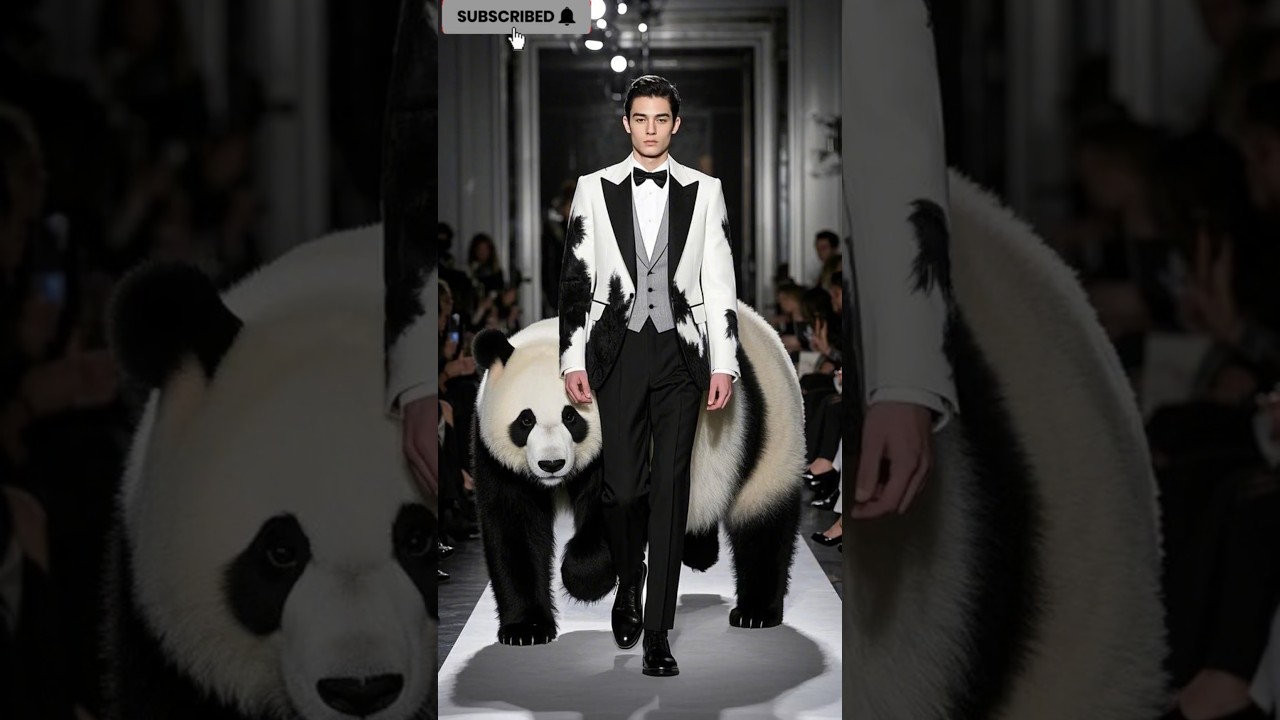 🐼🌟 "Panda & Pals: Fashion Takes Over the Runway!" 👗🐾