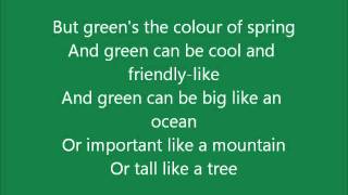 Video thumbnail of "Glee - Being Green - Lyrics"