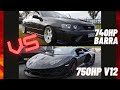 740HP XR6 TURBO FALCON Takes On LAMBORGHINI AVENTADOR SVJ!! Roll Racing PERTH