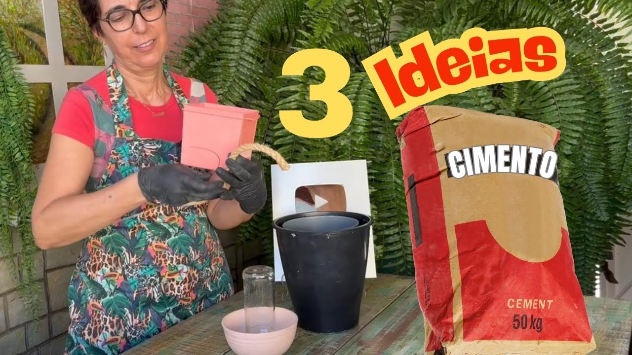 Своими руками — 3 прекрасные идеи с цементом!