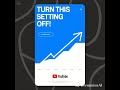 Small Channels Do THIS and the Algorithm Will LOVE you | TURN THIS SETTING OFF!