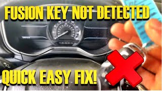 key not detected fixed fast & easy 2013-2019 ford fusion - most likely fob needs replacement