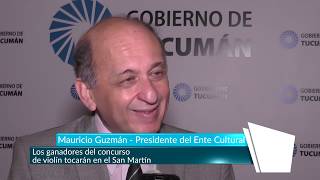 Los ganadores del concurso de violín tocarán en el San Martín - Tucumán Gobierno
