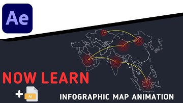 Infographic Map Animation in After Effects | Radio Waves | After Effects Tutorial Motion Graphics