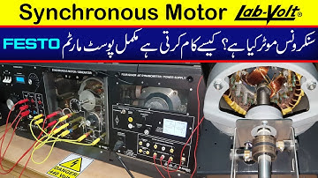 Synchronous motor Labvolt | construction | working principle | operation in Urdu/Hindi