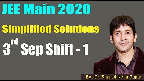 JEE MAIN 3 Sep shift 1 paper solutions | cutoff marks | Difficulty Level
