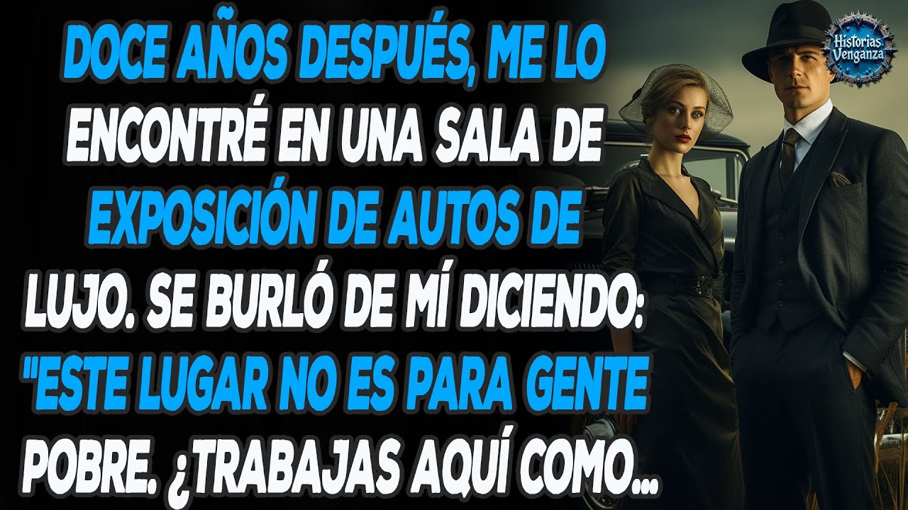 12 Años Después De Que Mi Esposo Me Dejara, Nos Encontramos En Una Sala De Exposición De Coches...