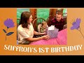 Saffron&#39;s First Birthday | Simple Party Prep, Smash Cake, Easy Decorating