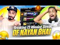 Nayan asin breaking 73 winning streak  angry youtuber    