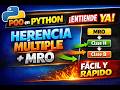 POO en Python: herencia múltiple y MRO explicados fácil (con ejemplo) 🔥