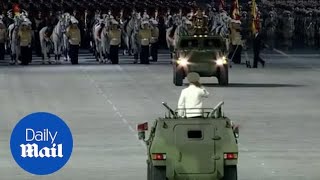 North Korea displays ballistic missiles at anniversary military parade
