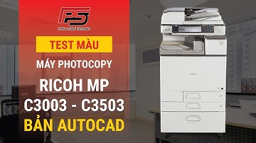 Video Test màu Máy Photocopy Ricoh MP C3503