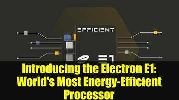 Introducing the Electron E1: World