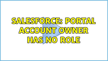 Salesforce: Portal Account Owner Has No Role (2 Solutions!!)
