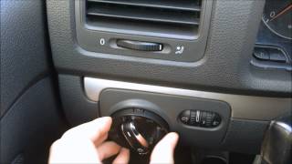 Sostituire Interruttore Luci VW GOLF 5 MK5 replace Light Switch