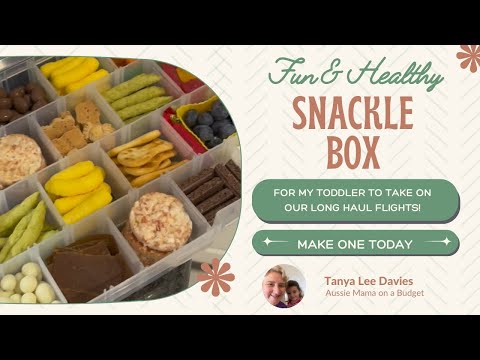 Let's make my toddler a Snackle Box for our 30 hour long haul