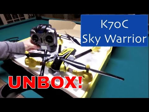 AMAZING!! Kai Deng K70C Sky Warrior Unboxing and First (short) Flight