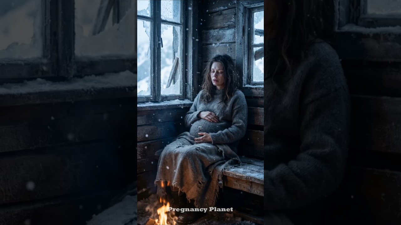 Pregnant Woman Frozen Alone in a Snowstorm… Until Strangers Broke Into Her Cabin to Rescue ❄️😭