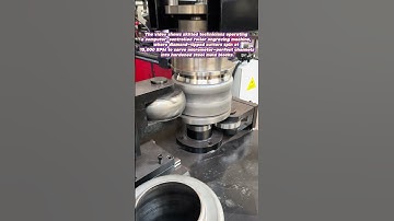 Workers Craft Precision Mold Grooves with CNC Roller Engraving Machine