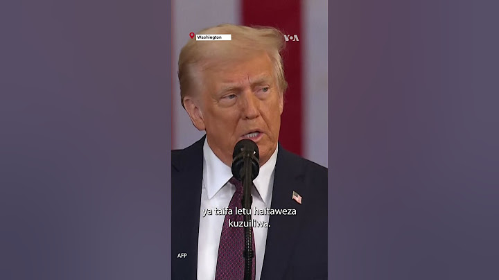 Ni mwisho wa kushuka hadhi ya Marekani, asema Trump