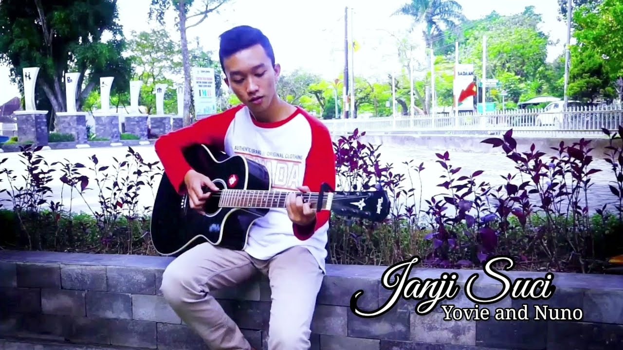 Yovie & Nuno - Janji Suci (Lyric) | cover by amaz rizky - YouTube