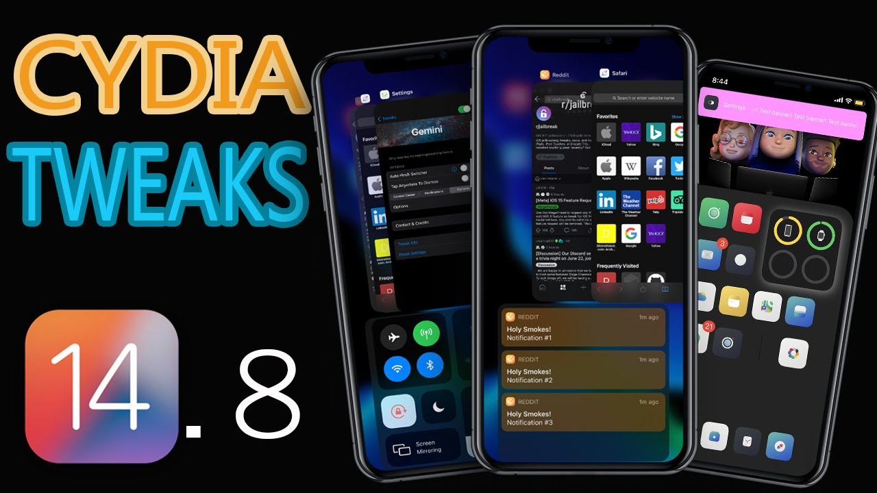 TOP NEW Cydia Tweaks for iOS 14 Jailbreak on iOS 14.8! Unc0ver