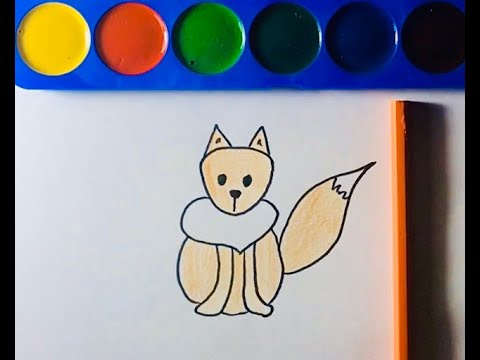 Как нарисовать лису легко и просто / draw a fox