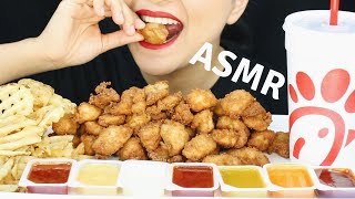 No Talking ASMR Chick-fil-A NUGGETS and WAFFLE FRIES Eating Sounds