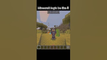 Minecraft logic be like🗿🥀 #shorts #gaming #minecraft