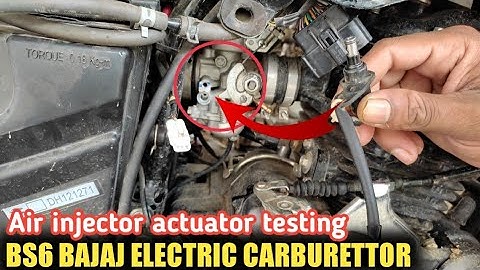 Bajaj BS6 Bike Electronic Carburettor | Air injector actuator testing