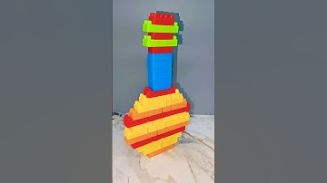 Satisfying Diy Building Blocks Guitar 🎸| Building Blocks| ASMR sound #asmrsounds #asmr #shortvideo