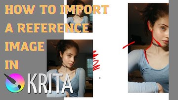 How to Add a REFERENCE PHOTO in KRITA | Krita Tutorial