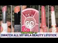 SWATCHING all my MILA BEAUTY LIPSTICK #lipstick #lipsticktutorial #lipsticklover #lipstickhacks