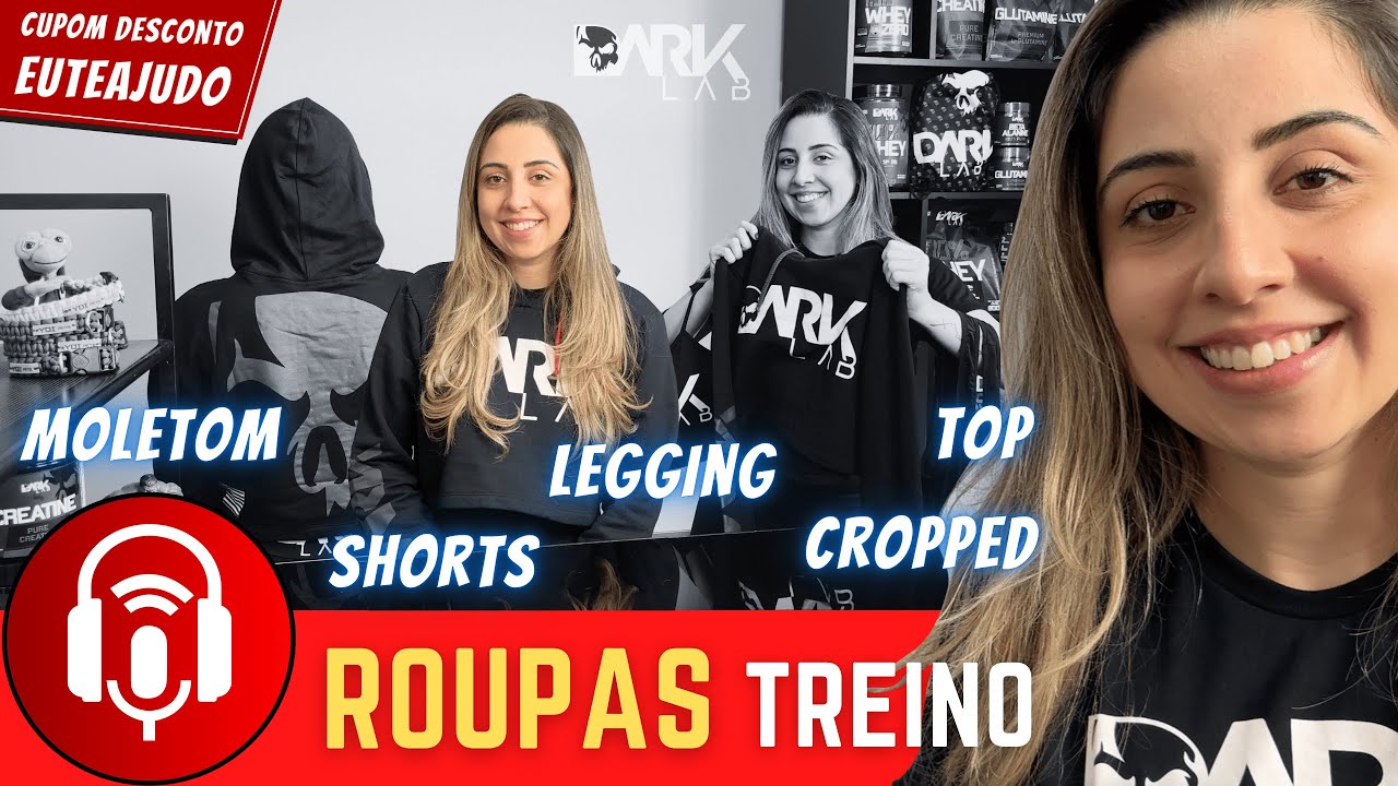 Roupas de Treino Feminino Dark Lab | Moletom, Regata, Cropped Fitness, Top e Legging 