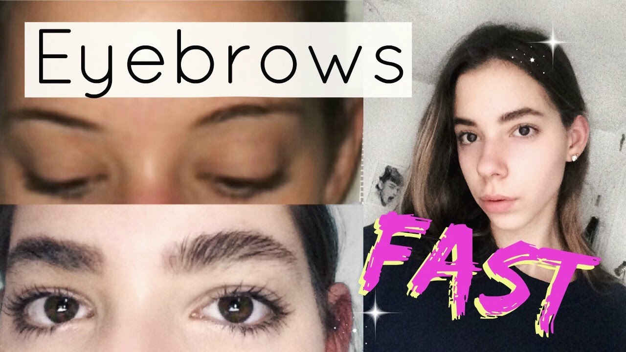 How to grow your eyebrows faster and thicker! - YouTube