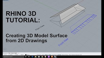 Rhino 3D Tutorial: 3D Model from 2D Drawings