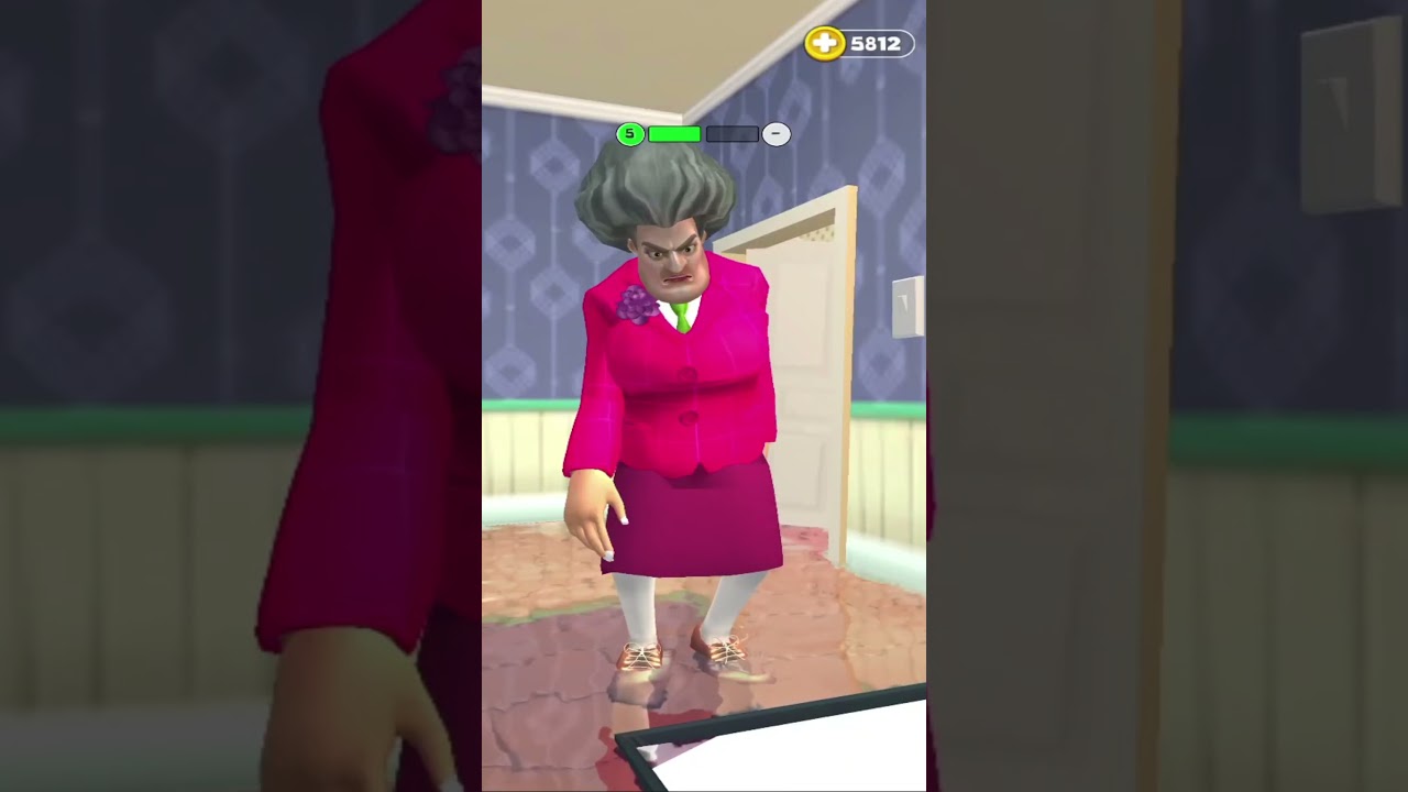 Prankster 3D - Scary Teacher prank 130 - Miss T #prank #shortsvideo #shortsgame #shorts #shortsfeed