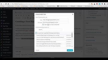 Blog Help: Text Hyperlink For Masking A URL