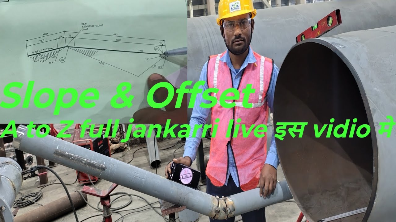 Isometric drowning me slope ka fittup and offset ka fittup kaise kare #piping #trending #sam febrica