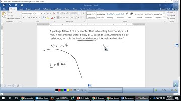 Horizontal Displacement Projectile Motion
