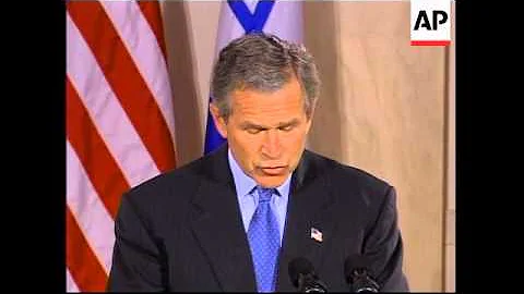Bush and Sharon speak after talks
