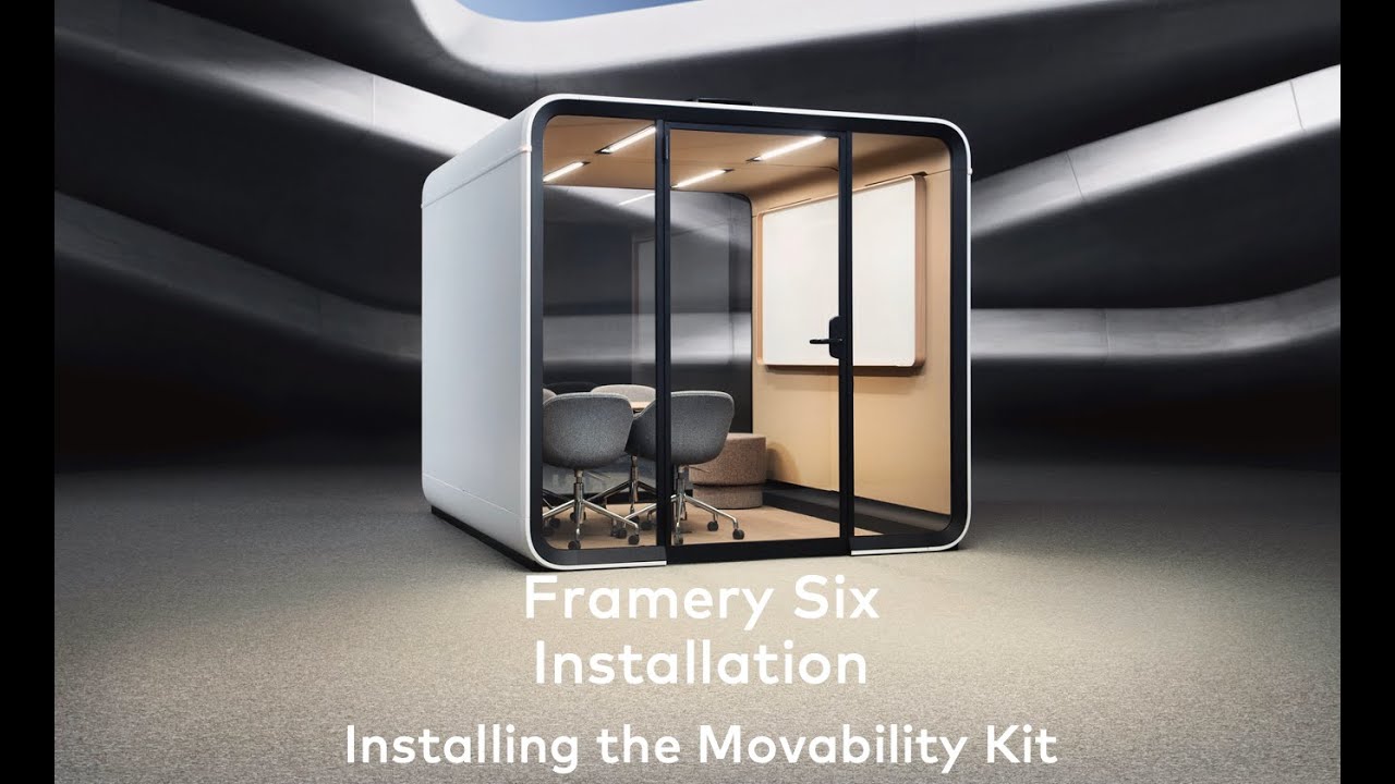 Framery Six | Installing the movability kit