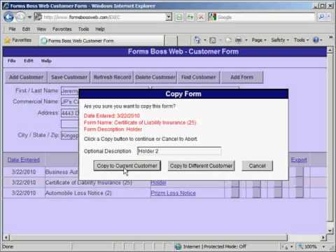 How To Access ACORD Forms On The Web With Forms Boss Plus