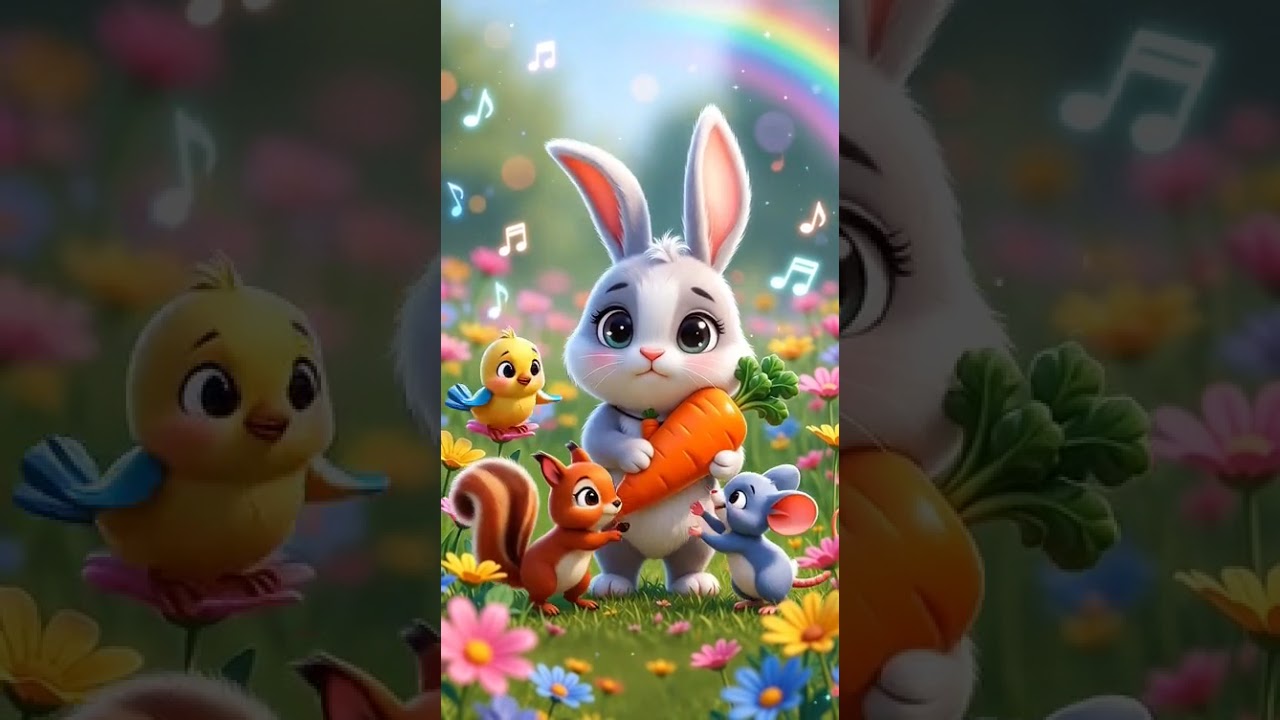 The sharing Bunny | short story | Learn Alphabet | Happy Little Ones 