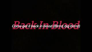 Pooh Shiesty - Back In Blood (featuring Lil Durk) (Lyrics Video)