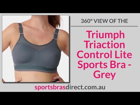 Triumph Triaction Control Lite Minimiser Sports Bra – Grey - Sports Bras  Direct