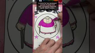 Drawing Mrs. Wicket From Mr. Bean.