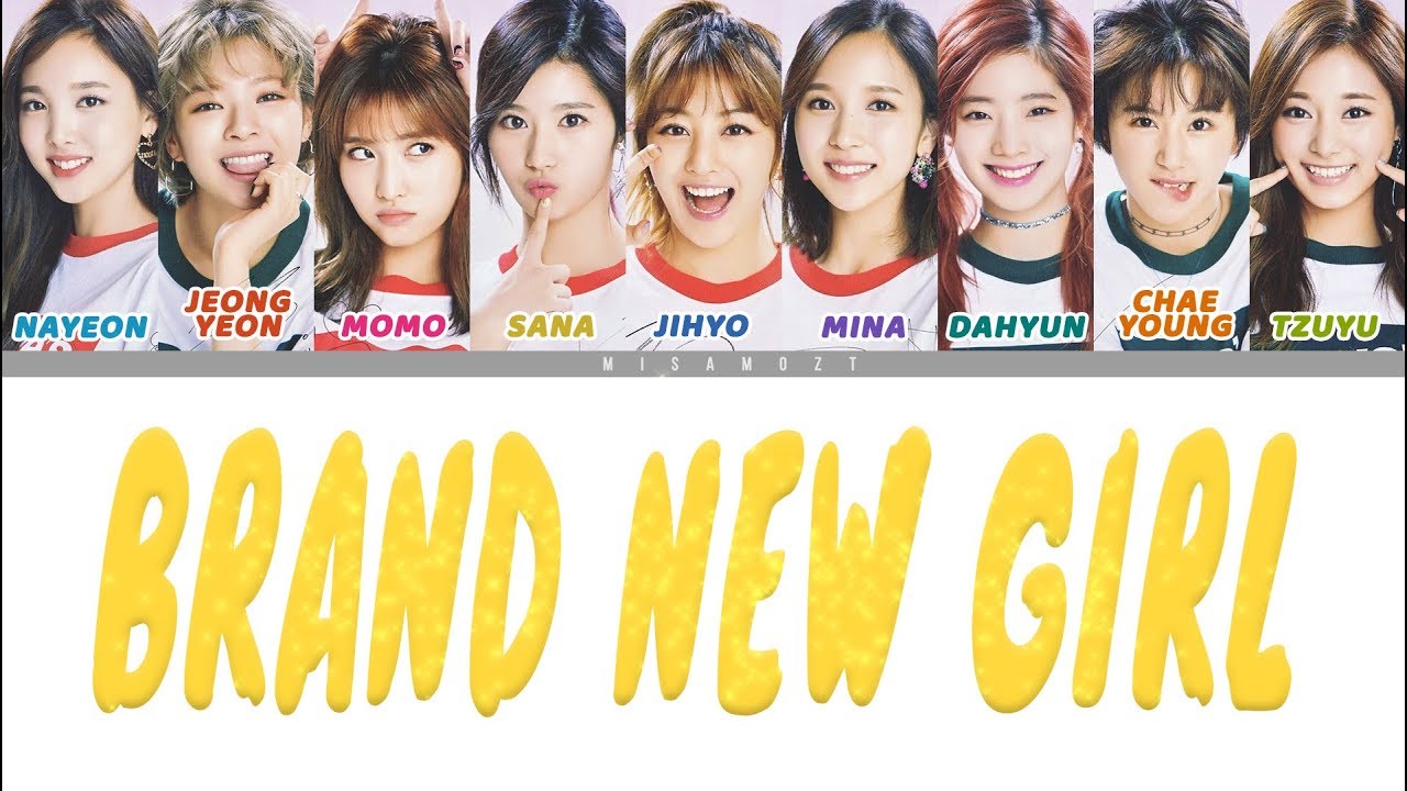 트와이스 Twice Brand New Girl Colour Coded Eng Lyrics 日本語歌詞 한국어 가사 Youtube