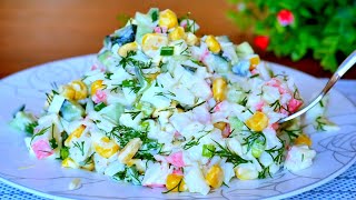 My husband ate this cucumber salad every day and lost 30 kg in a month!